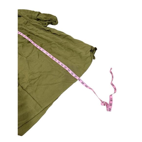 Hayden Los Angeles Army Green Button Up Dress Tunic Boutique Womens Size 1XL - Picture 6 of 6